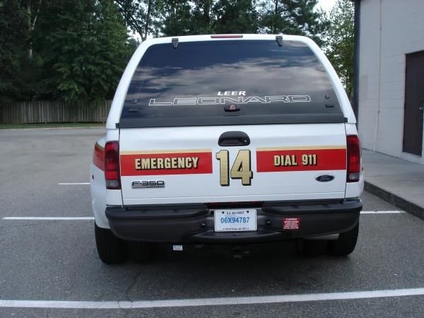 EVR011 - Custom Emergency Vehicle Reflective Striping & Chevron for Government