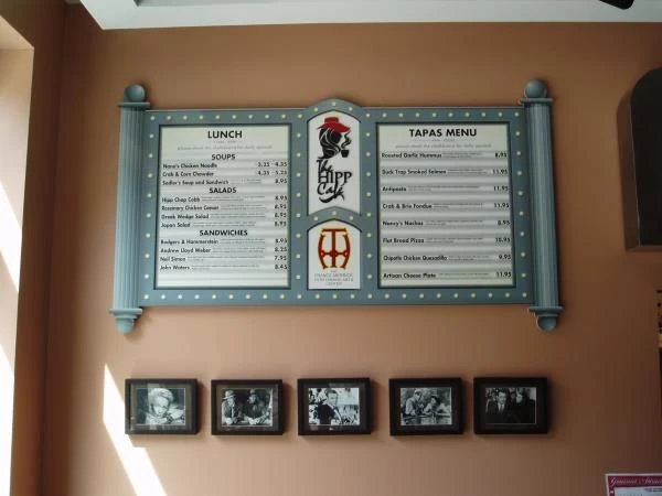 MENU002 - Custom Menu Sign for Restaurant