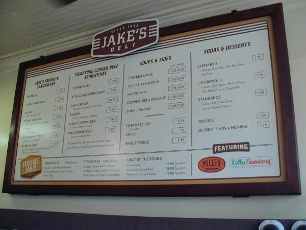 MENU013 - Custom Menu Sign for Restaurant