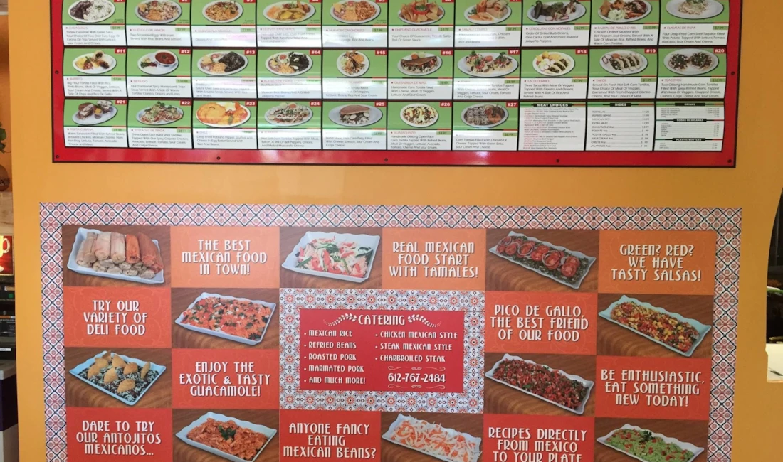 Menu Signs & Price List Signage
