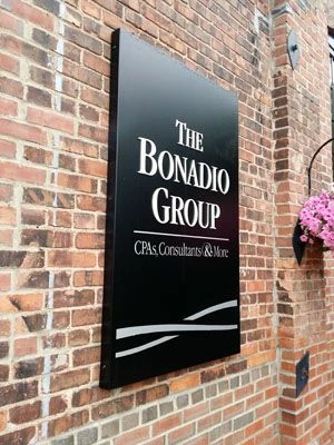 Attorney office signage aluminum outside panel Syracuse NY