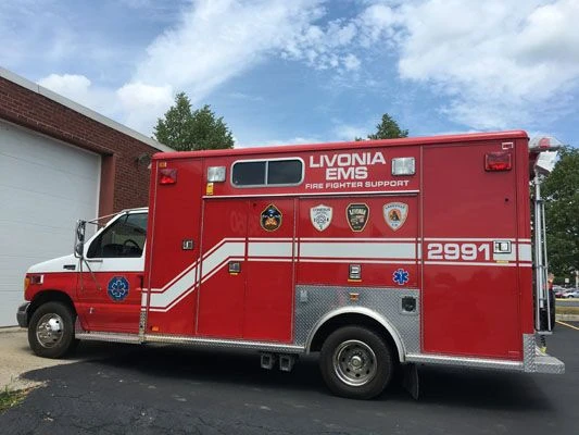 Ambulance vehicle reflective lettering and graphics Henrietta NY