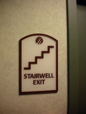 Stairway Sign and ADA signage Rochester NY