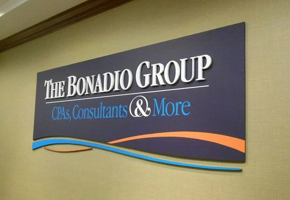 Attorney office signage dimensional lettering Rochester NY