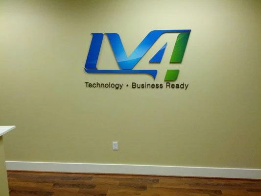 Custom company logo for office wall Rochester NY