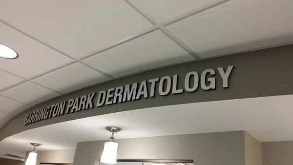 Doctors office dimensional letter interior signage Rochester NY