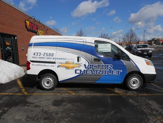 Chevy Express vehicle van wrap Rochester NY.