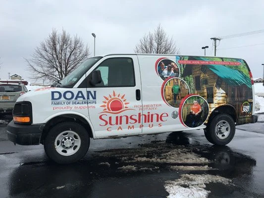 Van vehicle design and graphics Rochester NY