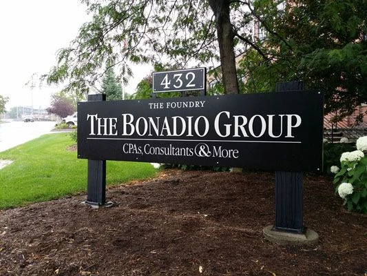 Outside post and panel sign Rochester NY