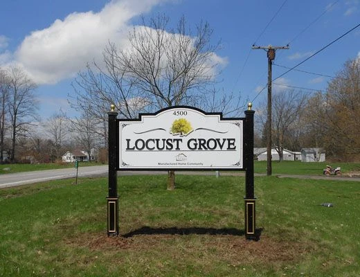 Outside post and panel sign Rochester NY