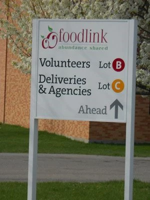 Outdoor Directional Signs Wayfinding solutions Foodlink Rochester NY