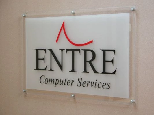 Acrylic Office Sign with company logo Rochester NY